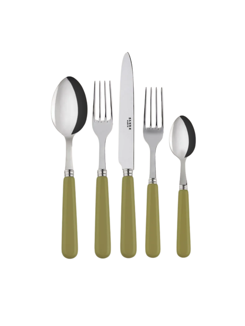 Sage Green Pop Unis 5 Piece Place Setting