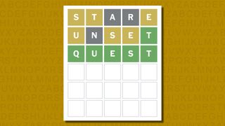 Wordle answer 792 on a yellow background