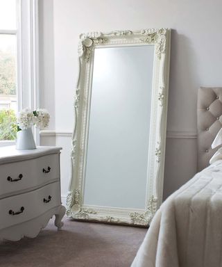 Dunelm Louis Cream Leaner Mirror
