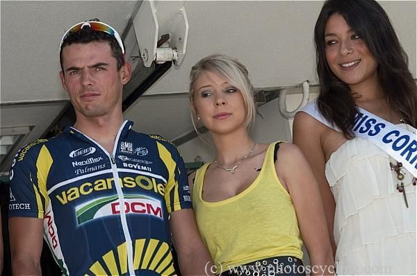 Bjorn Leukemans on the podium.