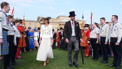 Kate Middleton and Prince William during a Royal Garden Party at Buckingham Palace on May 8, 2026