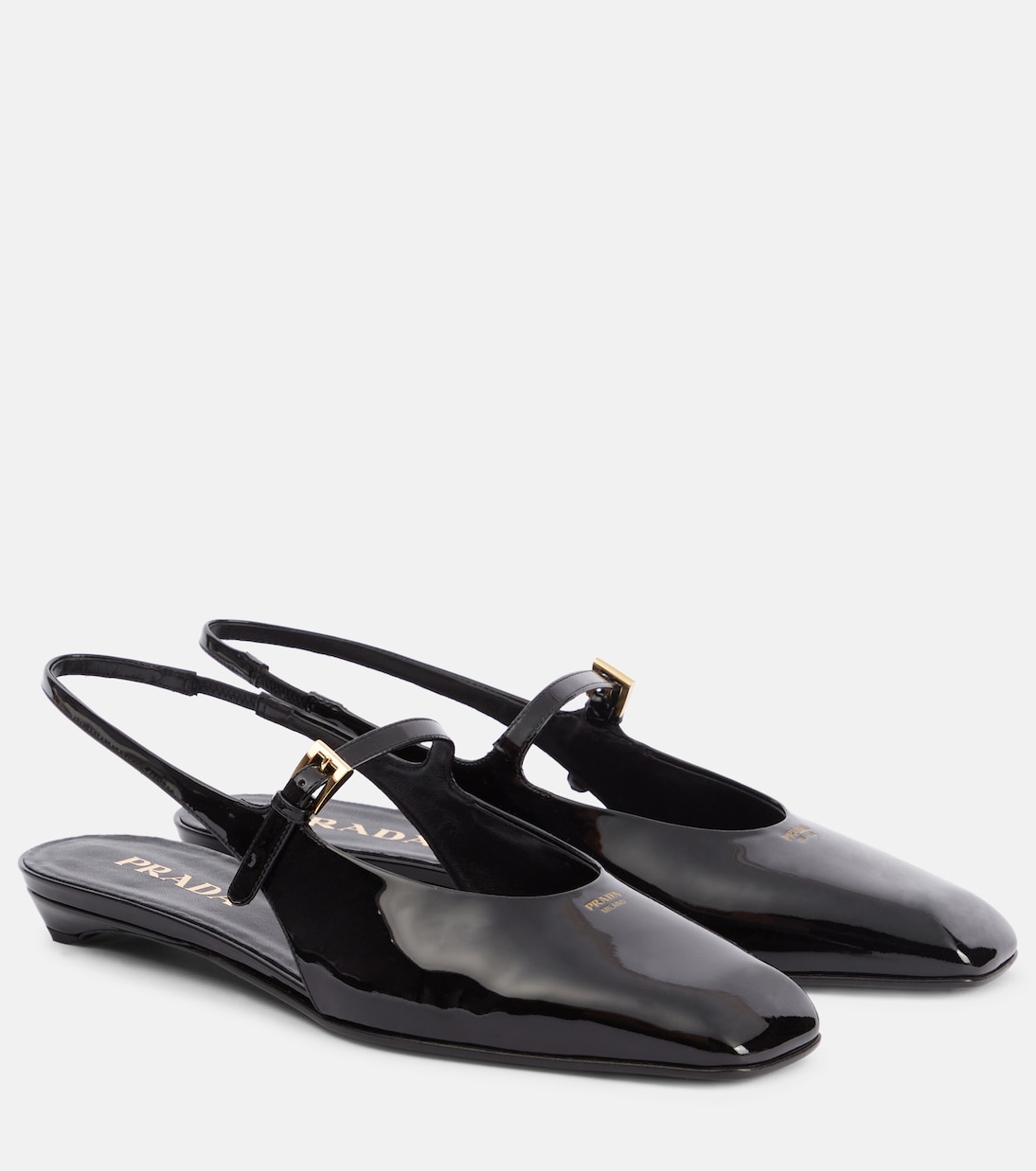 Patent Leather Slingback Flats