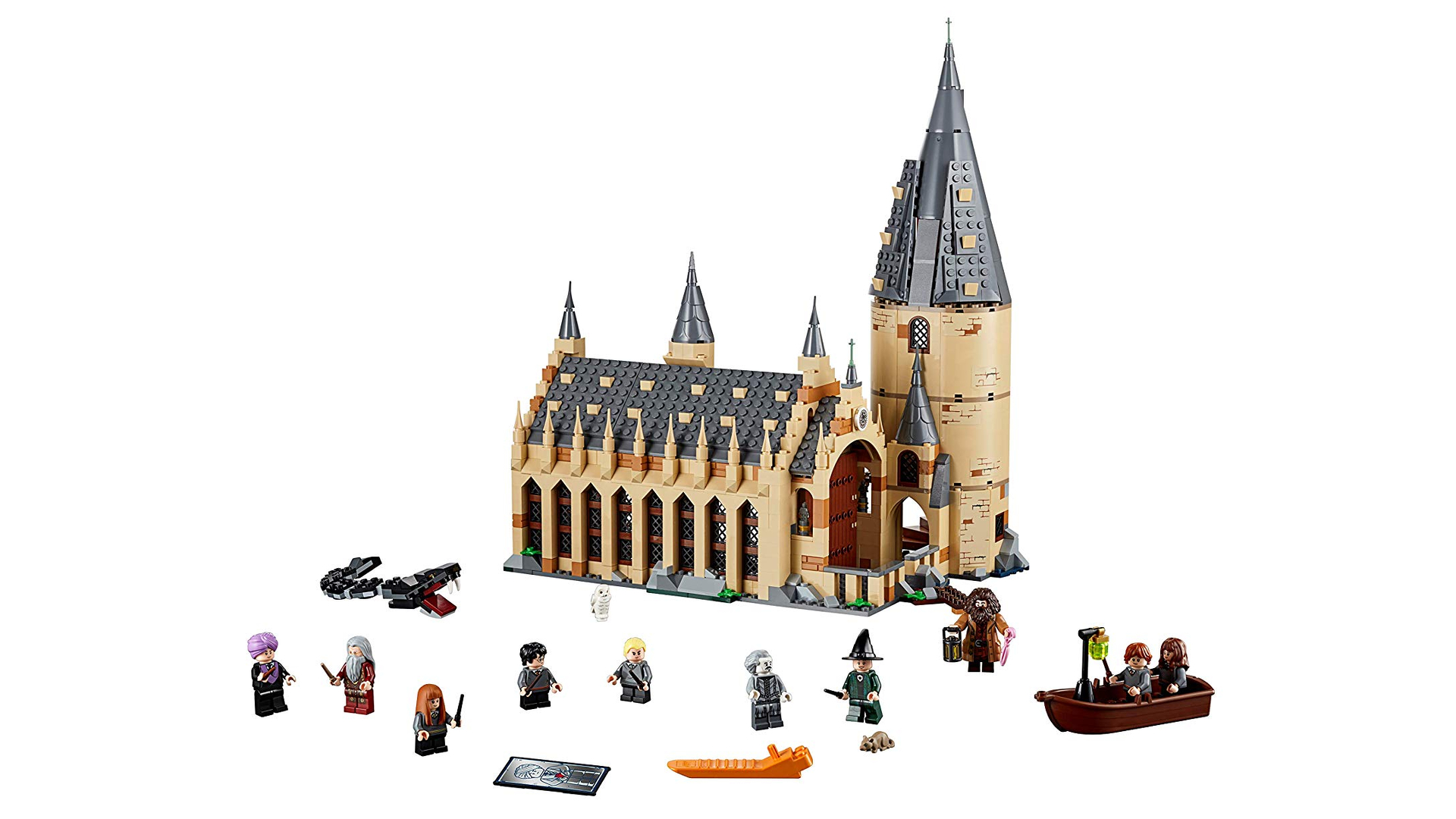 Lego Harry Potter Hogwarts Great Hall on white background