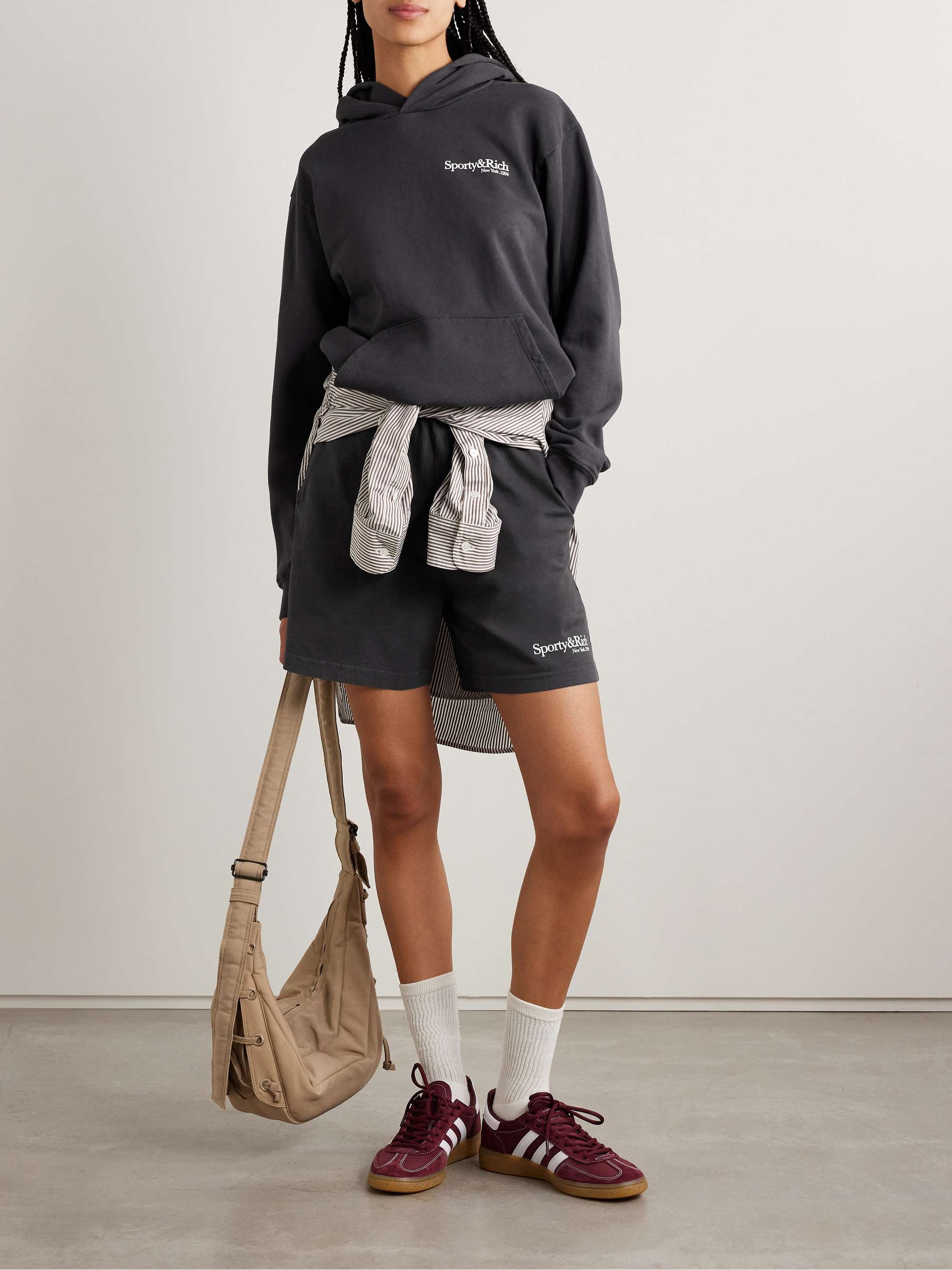 Printed Cotton-Jersey Shorts