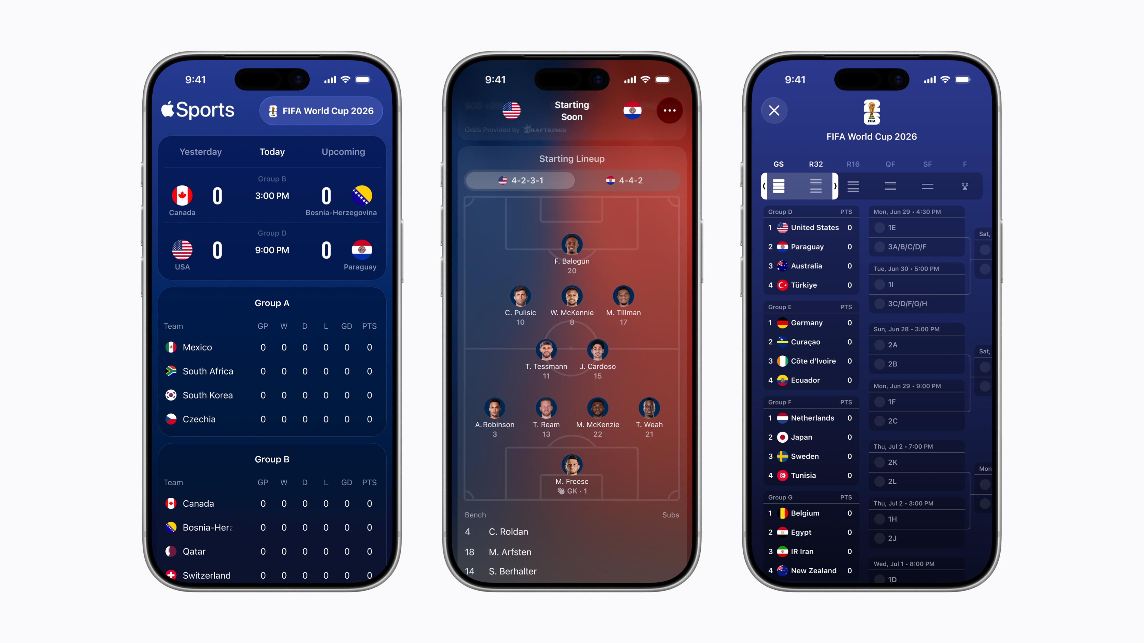 Apple Sports App FIFA புதுப்பிப்புகள்