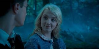Luna Lovegood speaking to Harry Potter about thestrals