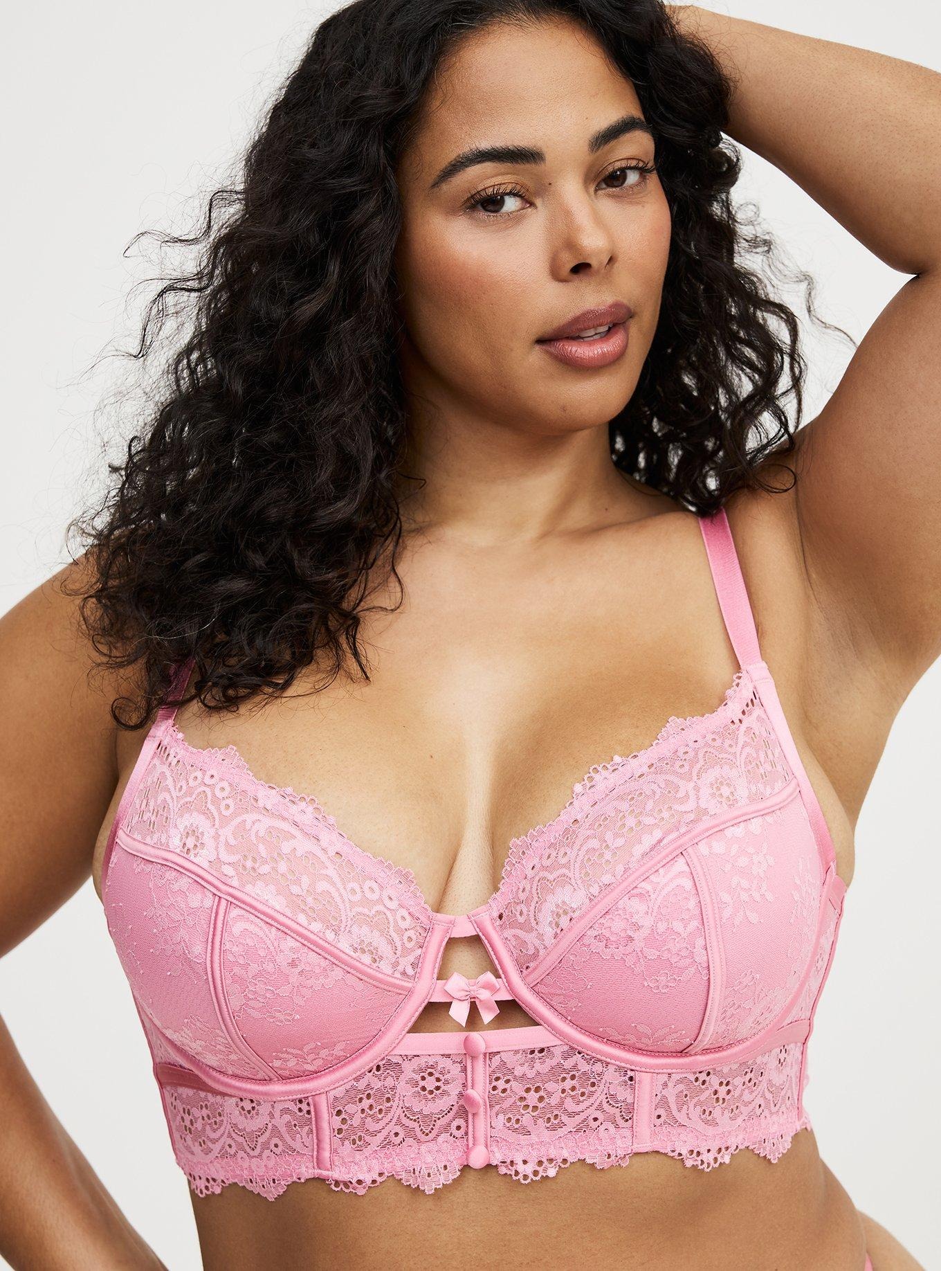 Torrid, Demure Longline Lace Underwire Bra