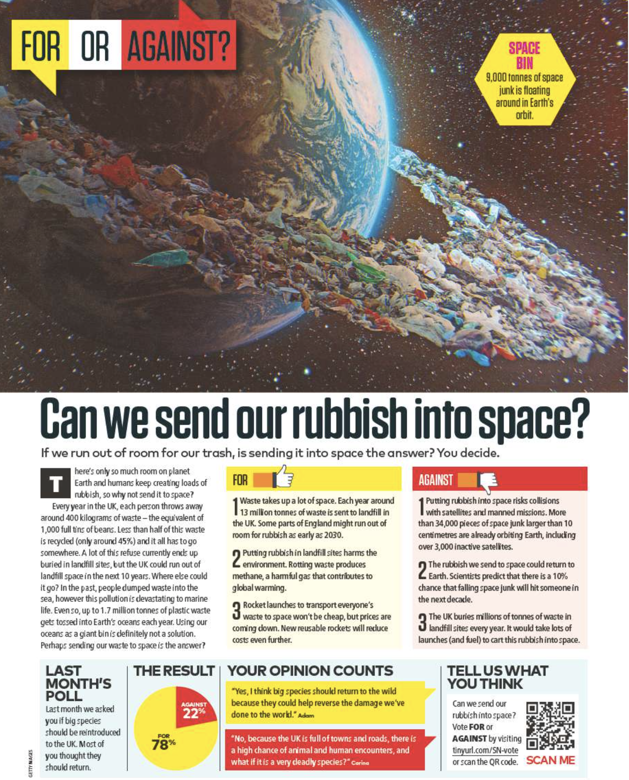 rubbish space