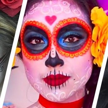 How to paint DIA DE LOS MUERTOS mask - easy Halloween tutorial 