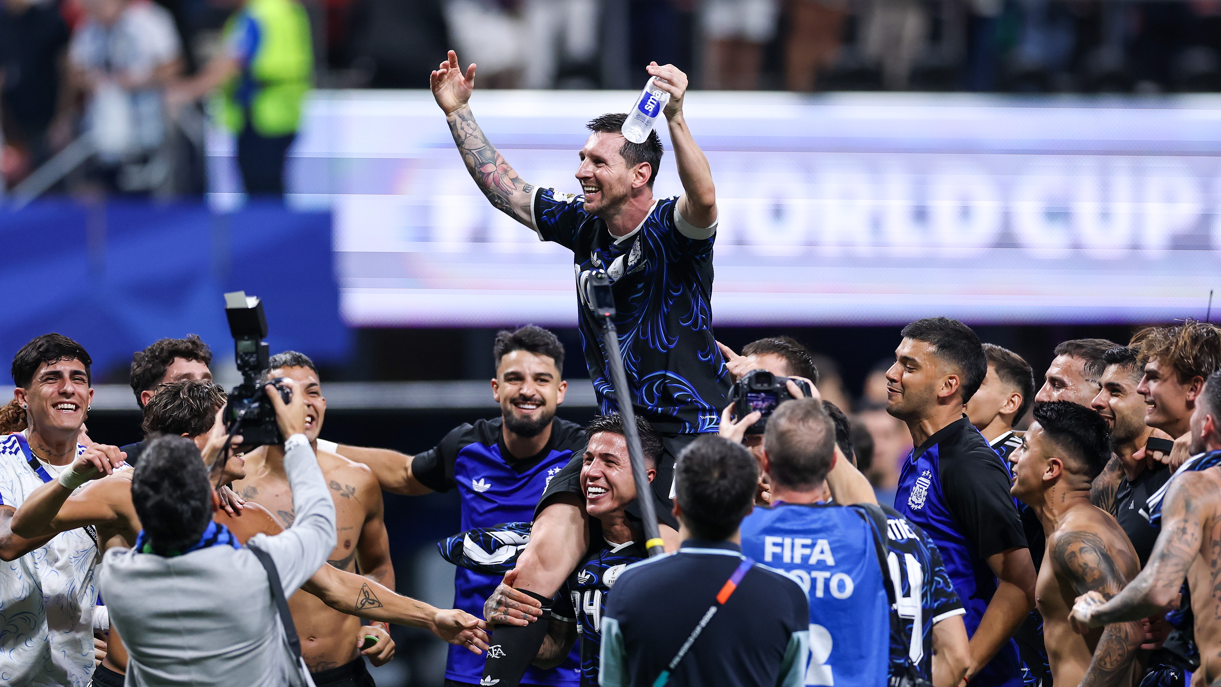 Messi celebrates
