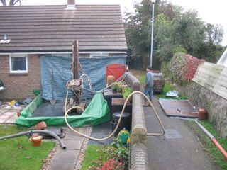 installing a borehole ground source heat pump