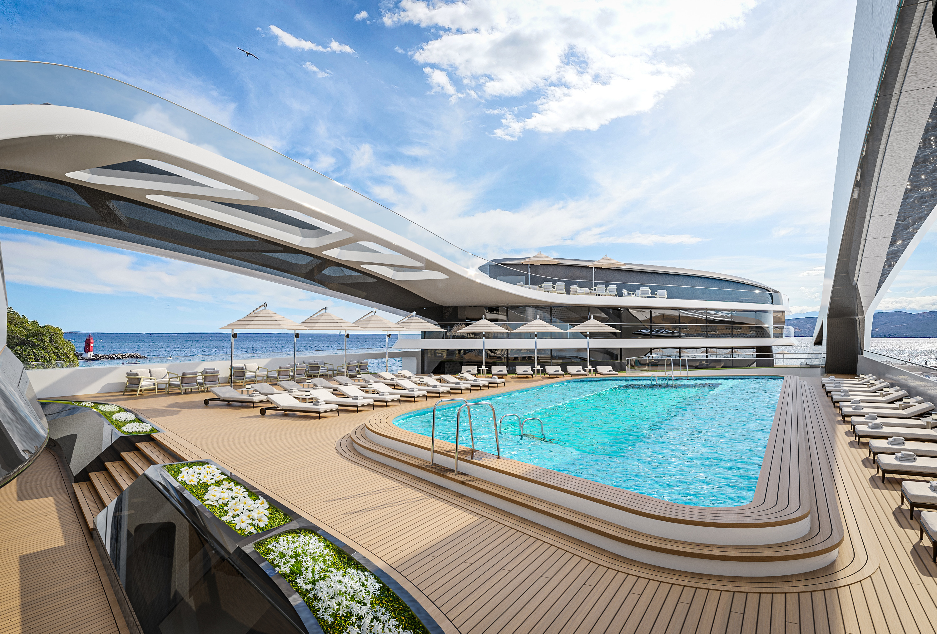 REI concept cruise yacht by Viken Group