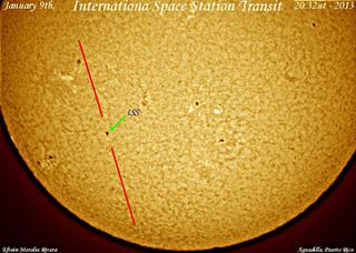 ISS Transiting the Sun