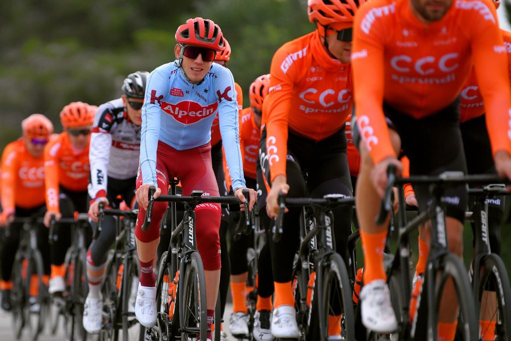 Ilnur Zakarin trains with the CCC Team