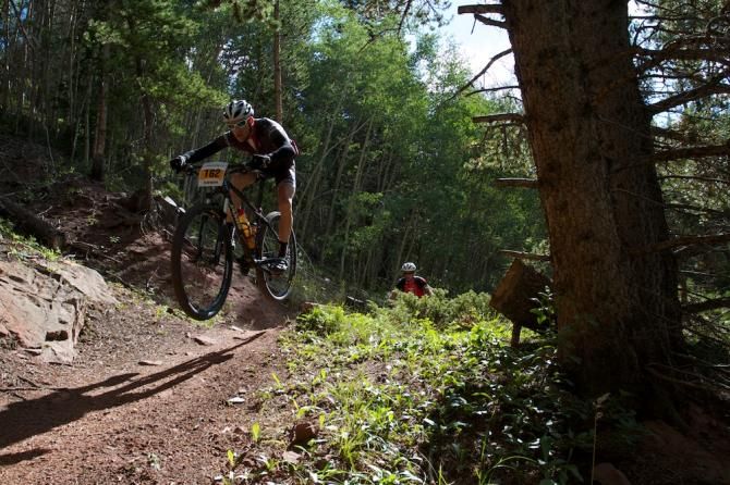 Fast flowy sections of trail brought out the best in riders