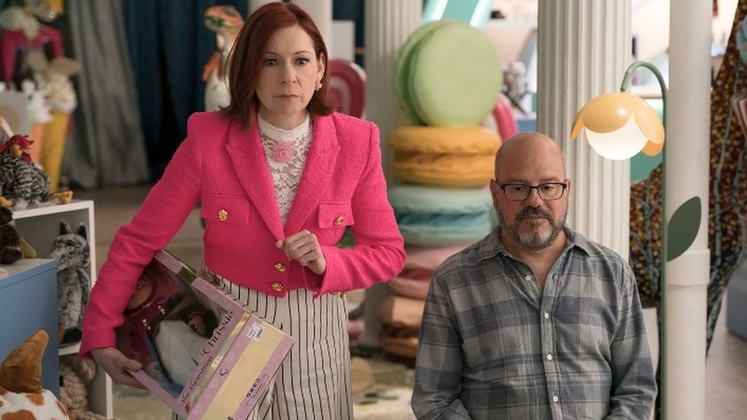 Carrie Preston and David Cross in Elsbeth season 3