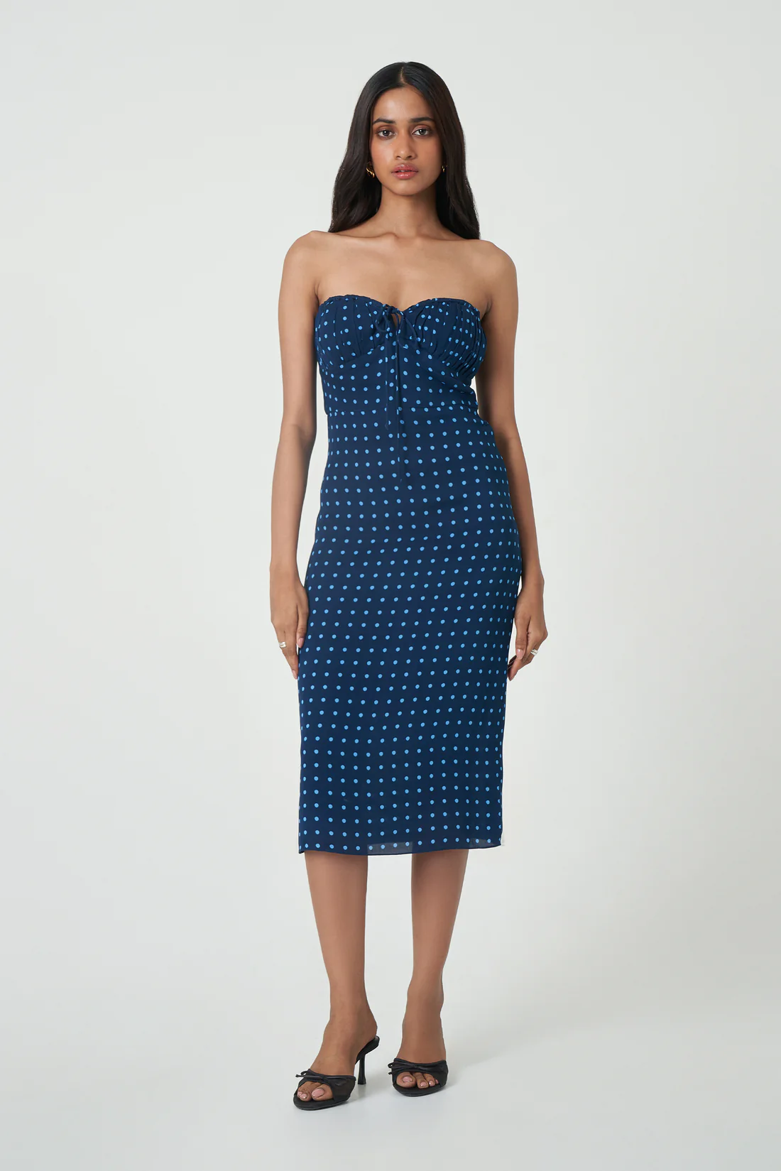 Summer Away, Mila Dress - Navy Dot