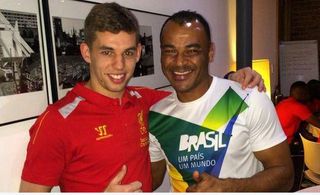 Cafu and Jon Flanagan at Liverpool Chelsea