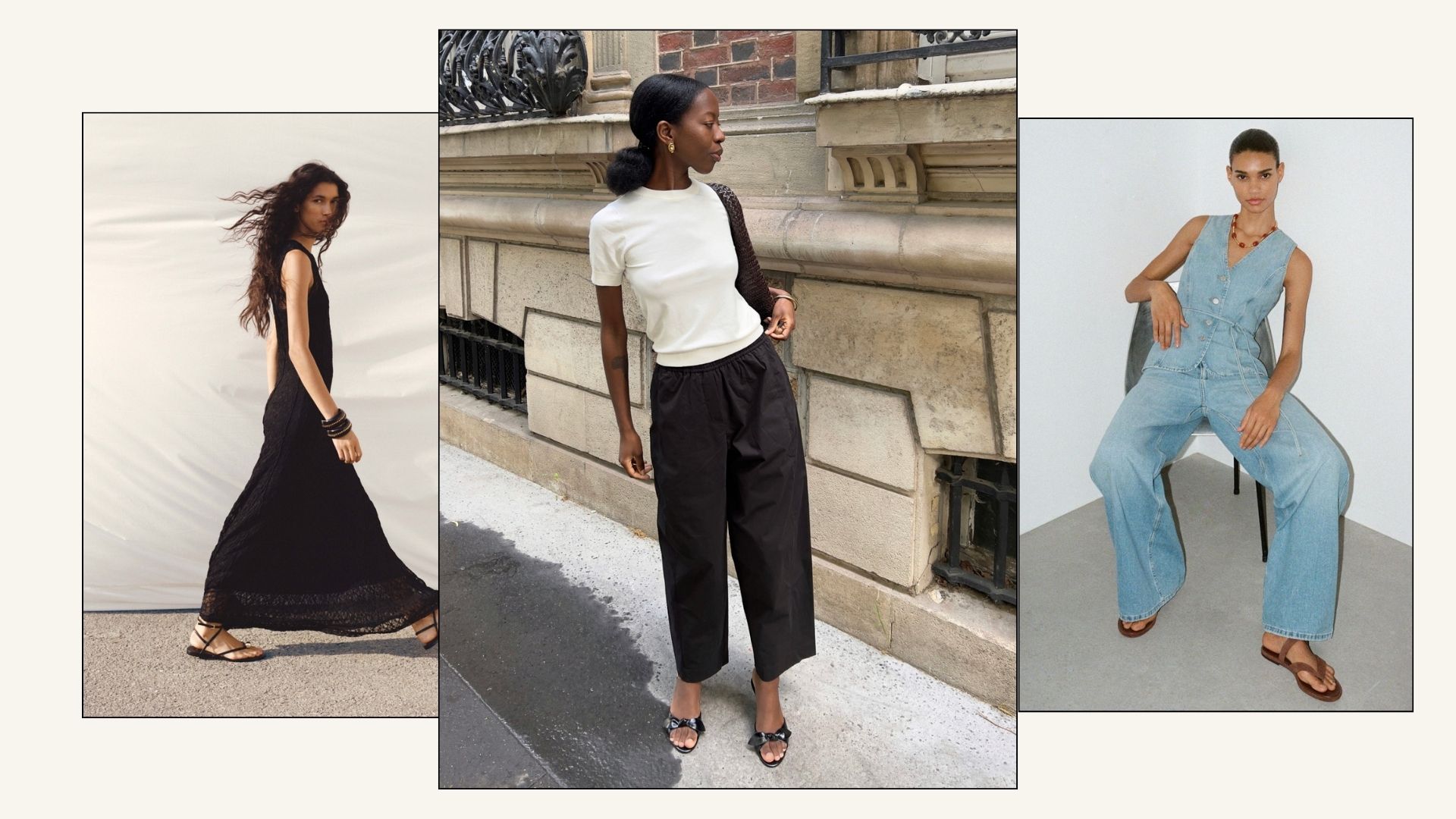 models wearing sandals