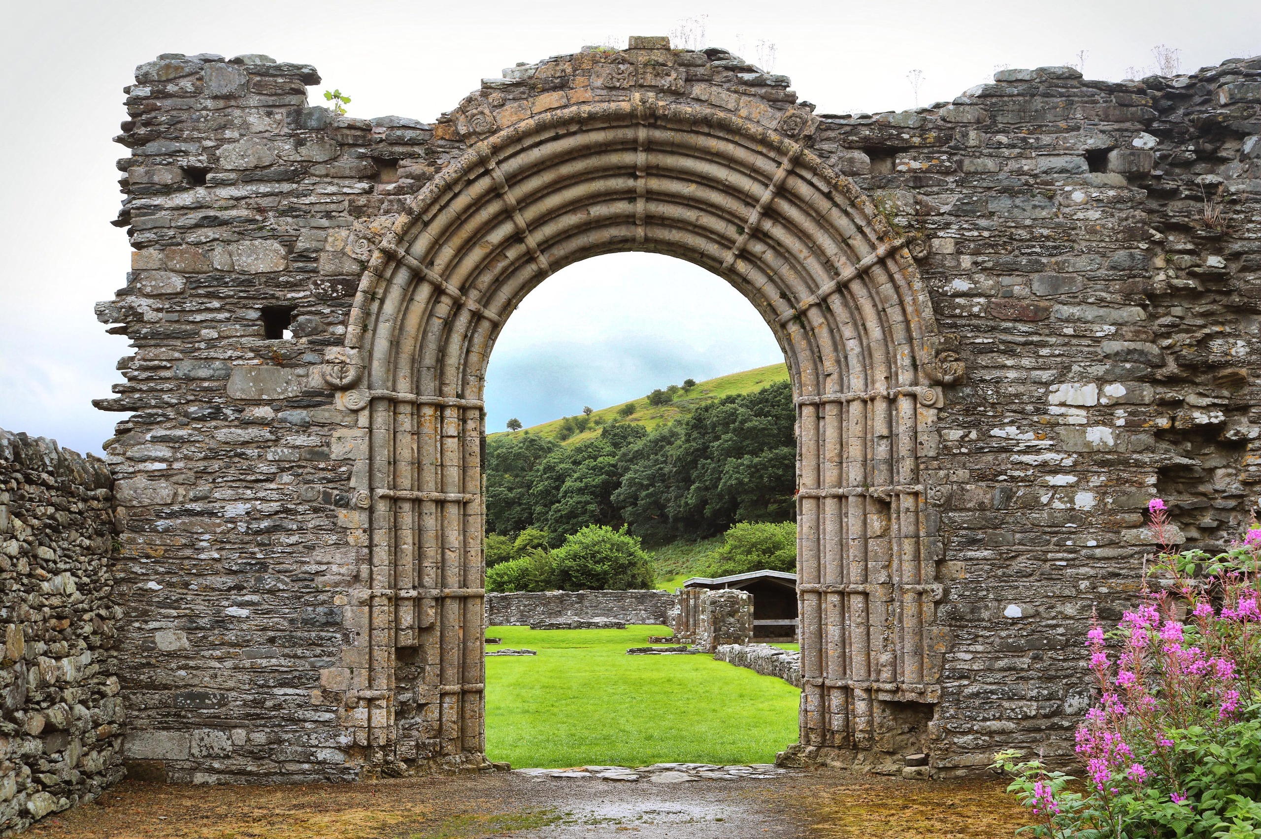 A doorway from a ruined abbey. Specifically Strata Florida.