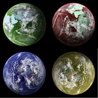 Planets with different atmospheres and different dominant life-forms will have different color spectra. It's possible scientists can decipher these spectra to indicate the presence of life.