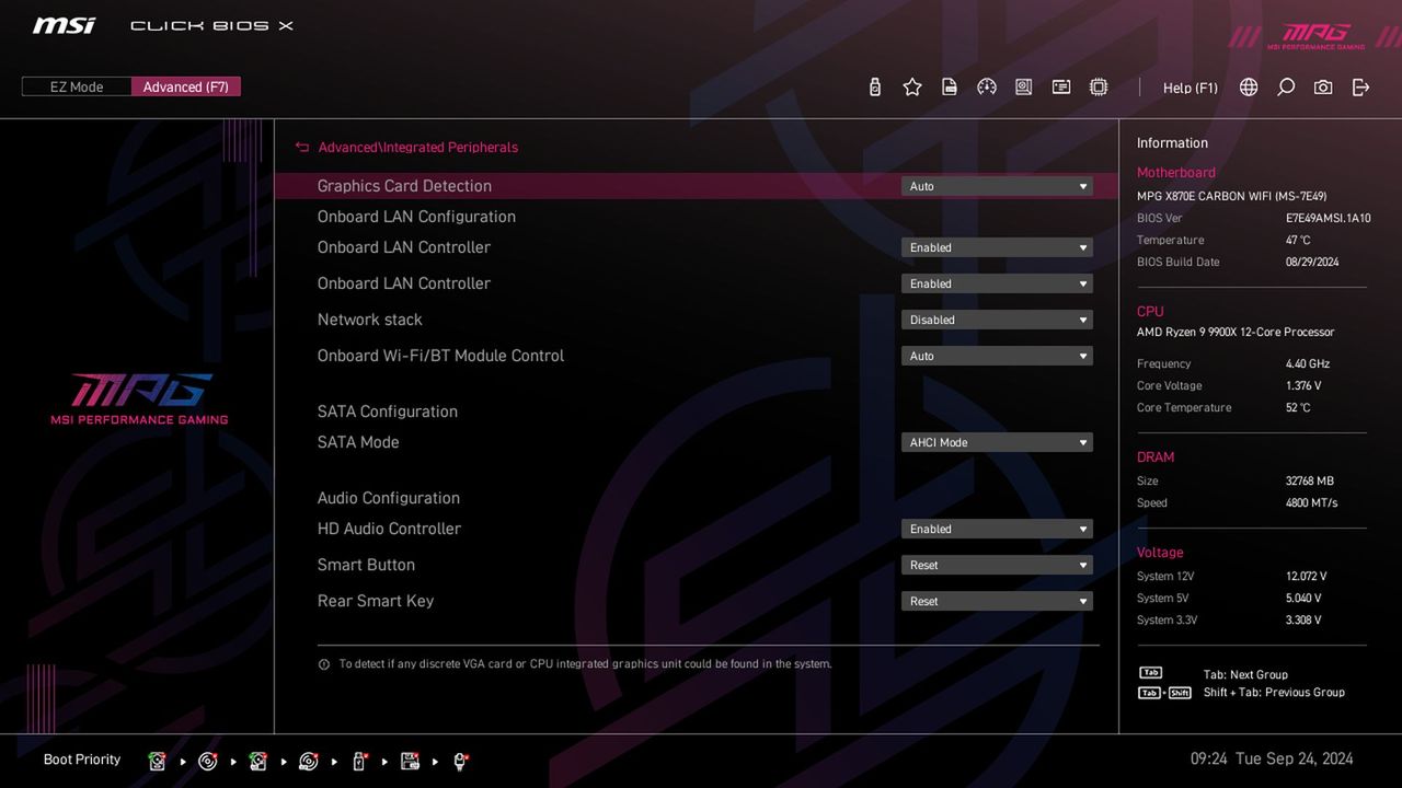 MSI X870E Carbon WIFI