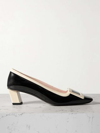 Belle Vivier Two-Tone Patent-Leather Pumps