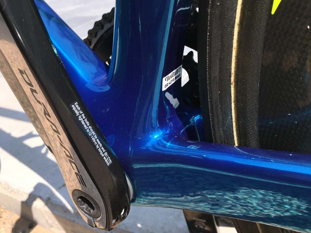 The solid looking bottom bracket area