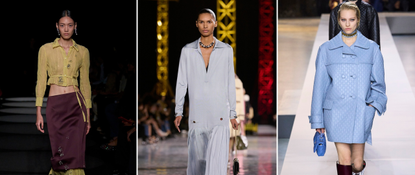 color combinations on the runways of altuzarra, chanel, and gucci