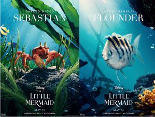 Flounder and Sebastian movie posters