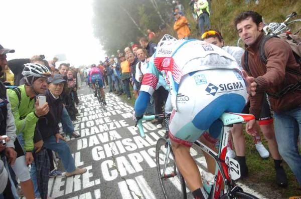 The Italian fans came out on the Colma di Sormano
