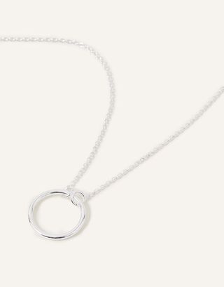 Sterling Silver Perfect Circle Necklace