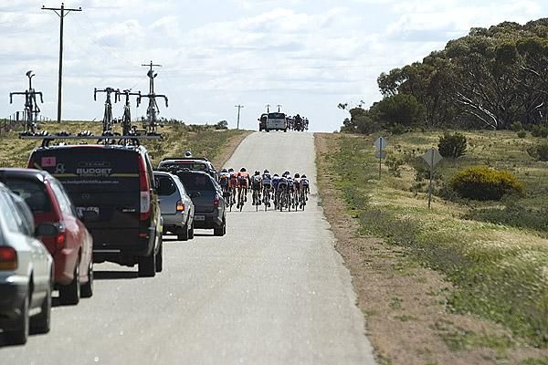 A second group was trying to hang on closing in on the finish in Manangatang.