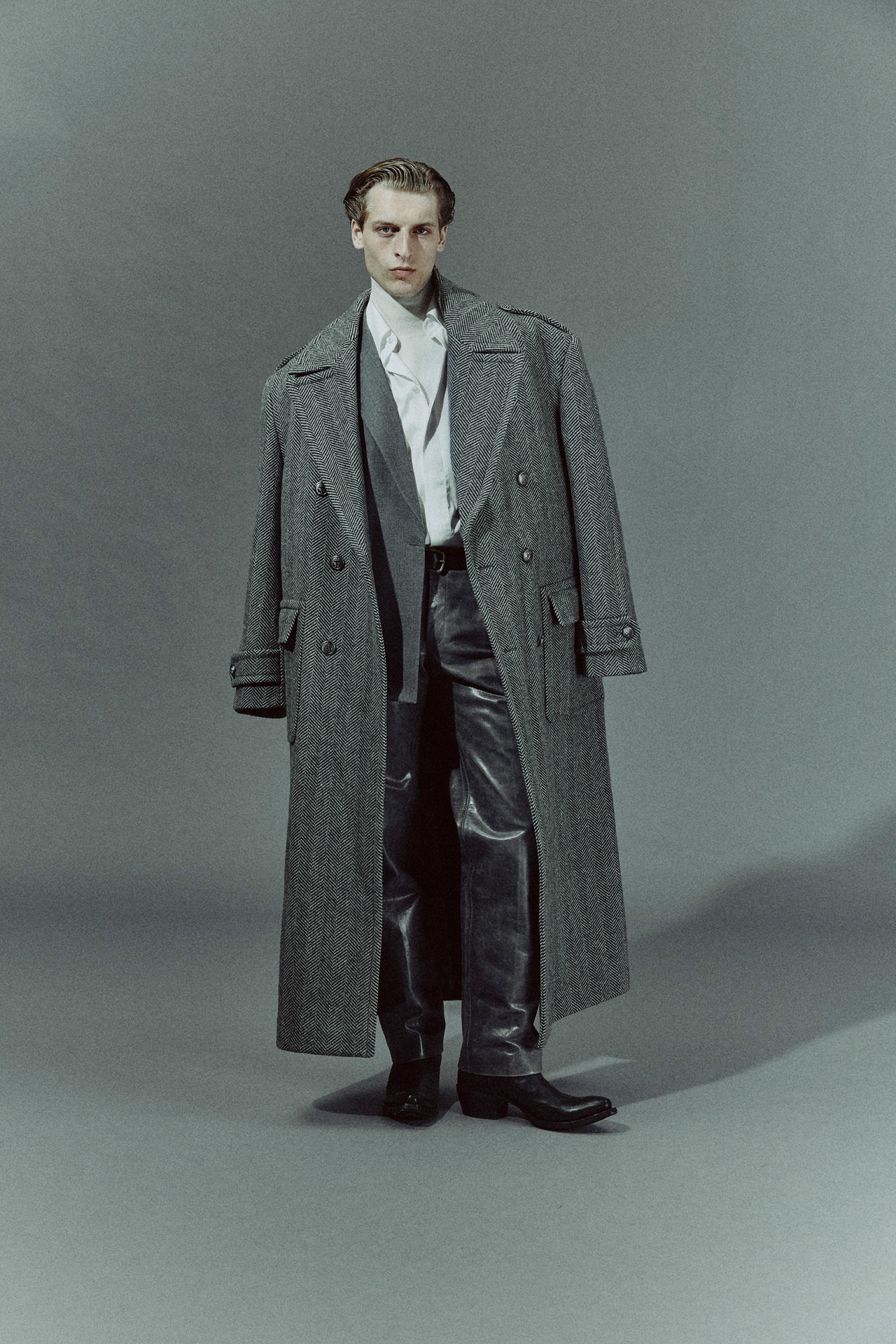Menswear A/W 2025 trend leather dangerous menswear