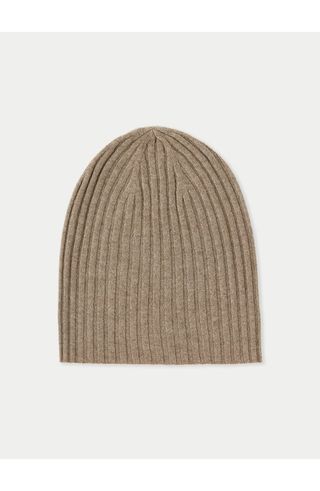 Cashmere Rib Knit Hat