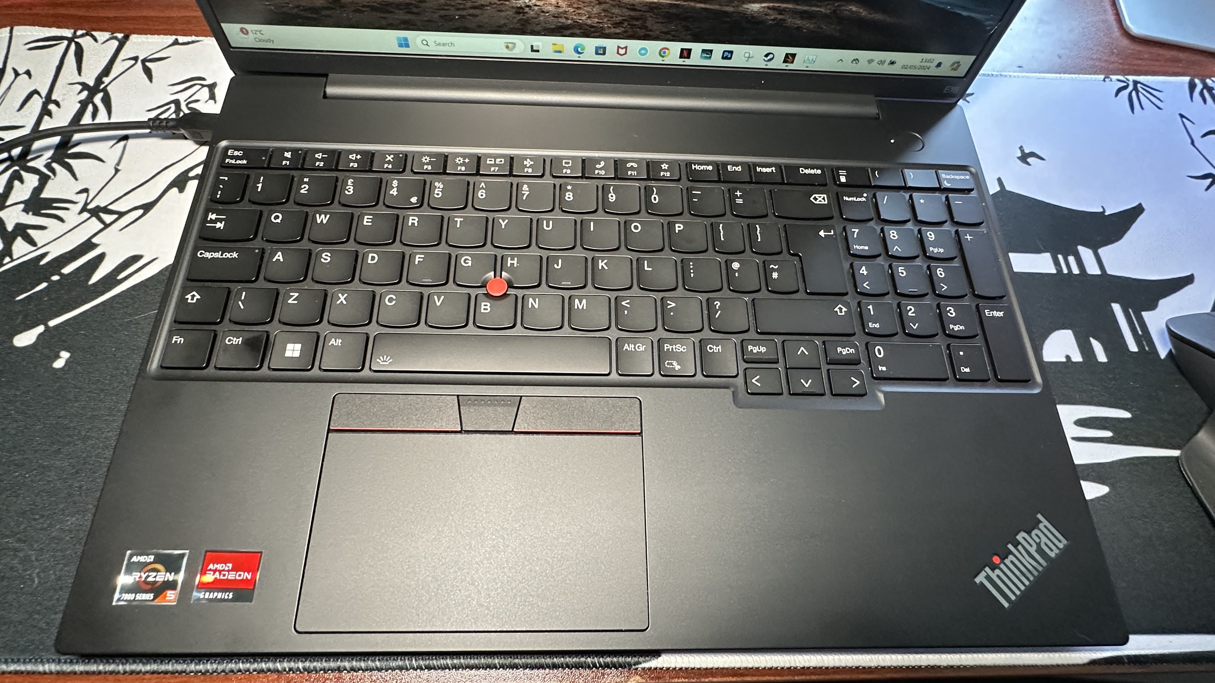 Lenovo ThinkPad E16 Gen 1 keyboard.