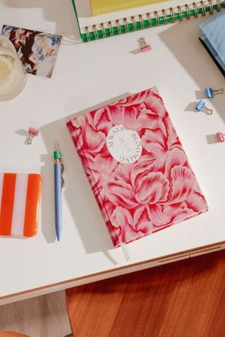 gift cards - papier floral diary on a desk