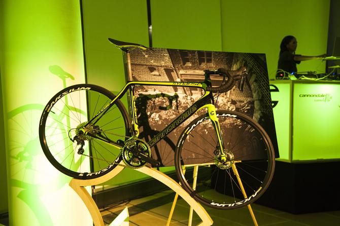 Cannondale-Garmin 2015 bikes were on display at the team launch