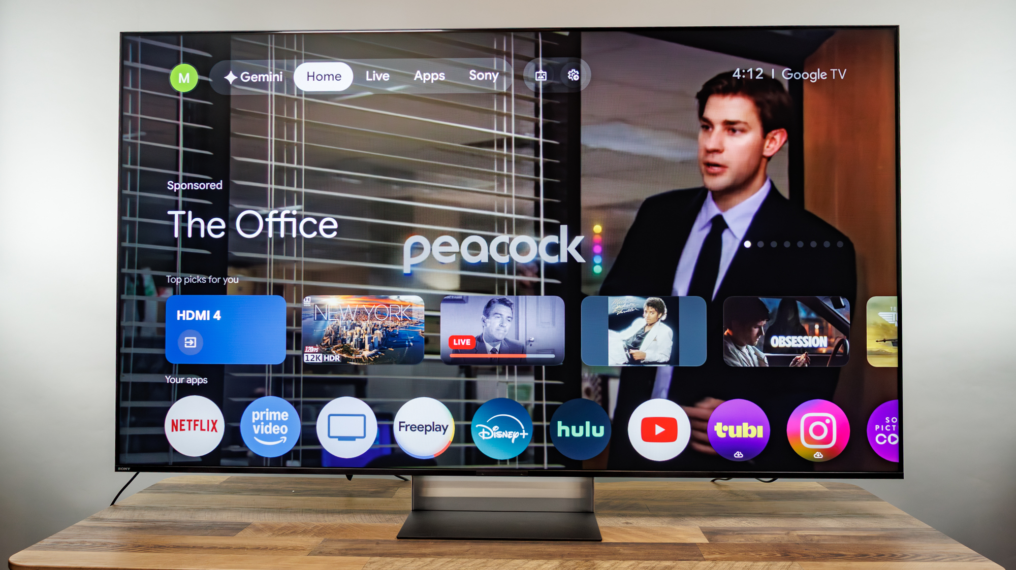 Sony Bravia 9 II TV on a desk