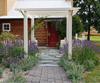 Front yard pergola