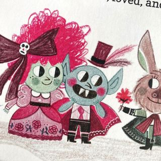 characters of Vlad the vampire and his friend in Flavia Z Drago's book