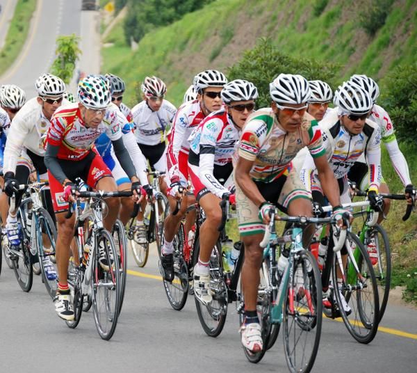Hernan Buenahora, Israel Ochoa and Jose Rujano