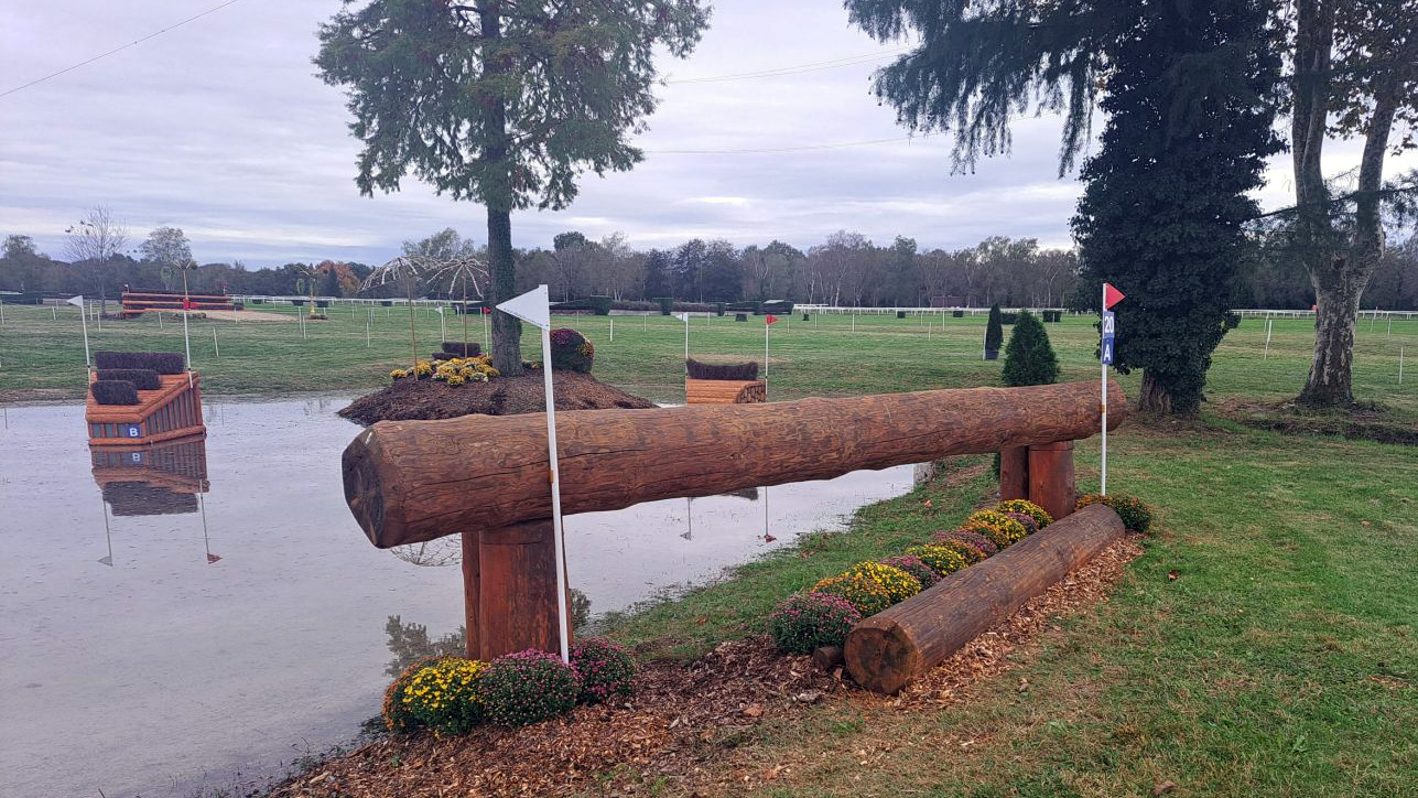 Fence 20a on the 2023 Pau five-star cross-country course