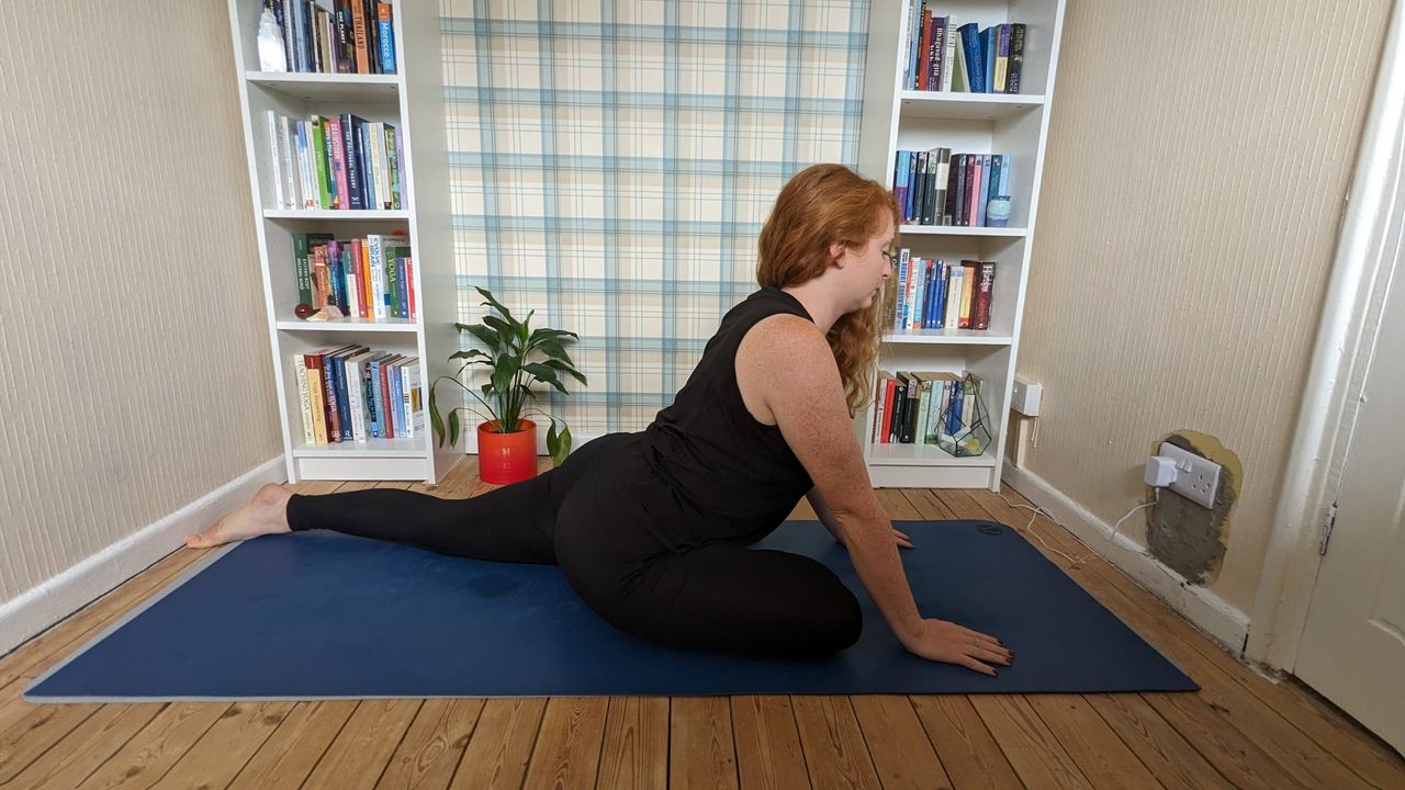 Yoga for low mood: Pigeon pose