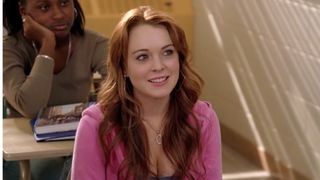 Lindsey Lohan in Mean Girls learning she's a Spring Fling nominee 