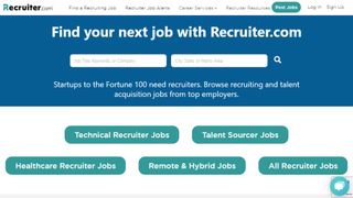 Recruiter website screenshot