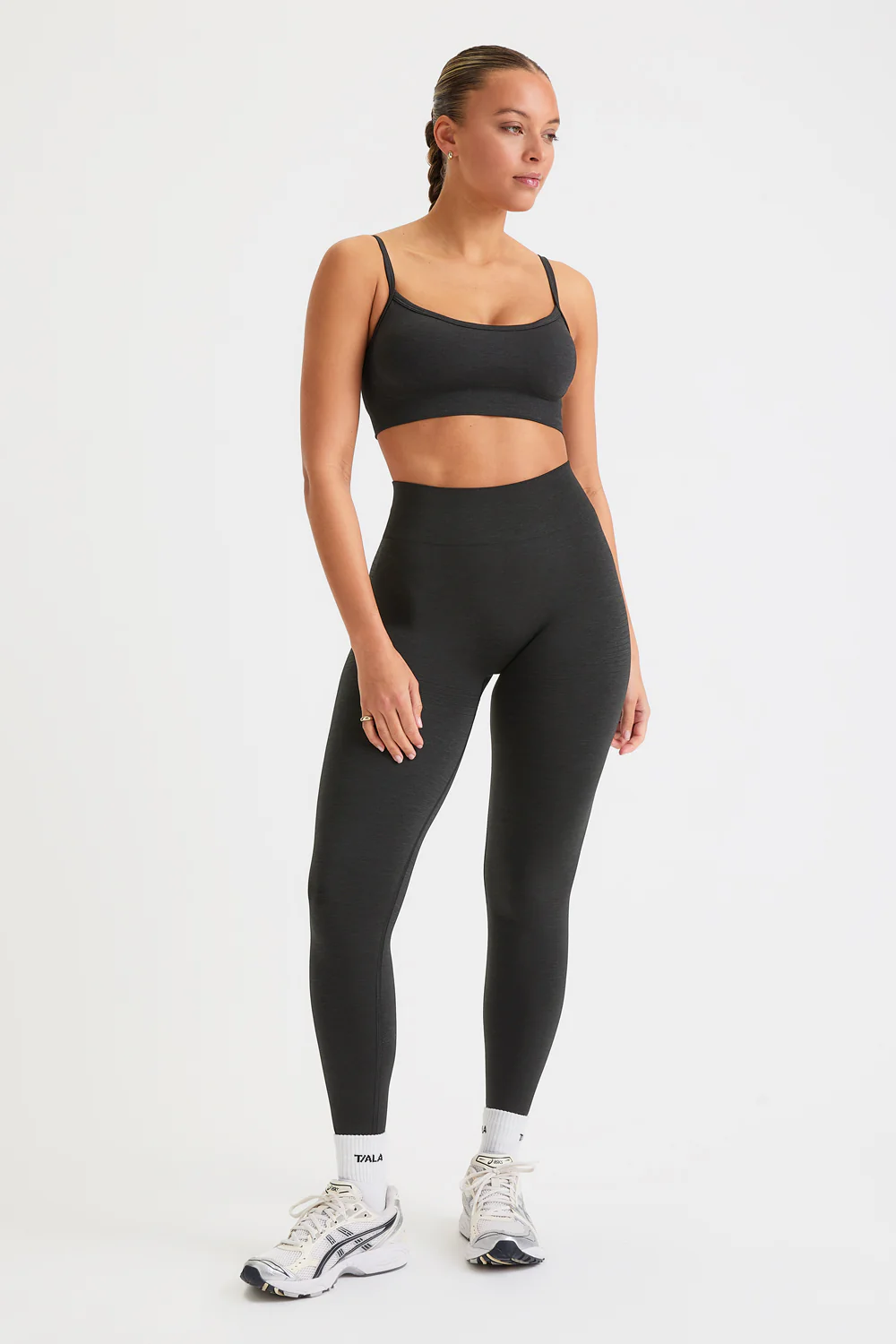 wearetala, Sculpt Seamless Scrunch Legging - Black Marl