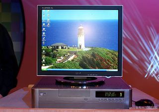 The first Viiv PC prototype for the family room. This device was shown at IDF Fall 2005.
