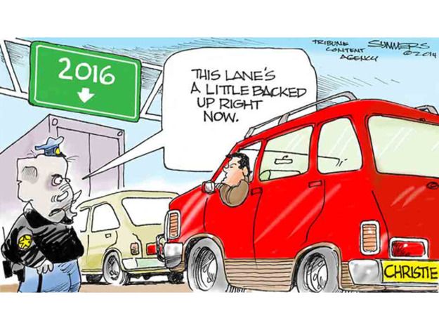 Political cartoon Chris Christie 2016