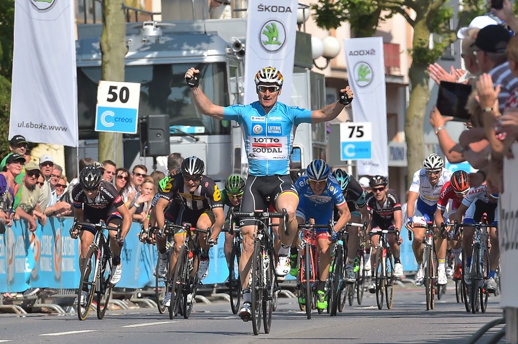 Andre Greipel takes the stage 3 win in Luxembourg.